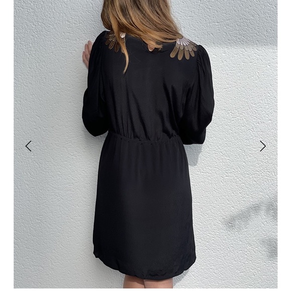Louizon fly dress in black - Picture 11 of 12